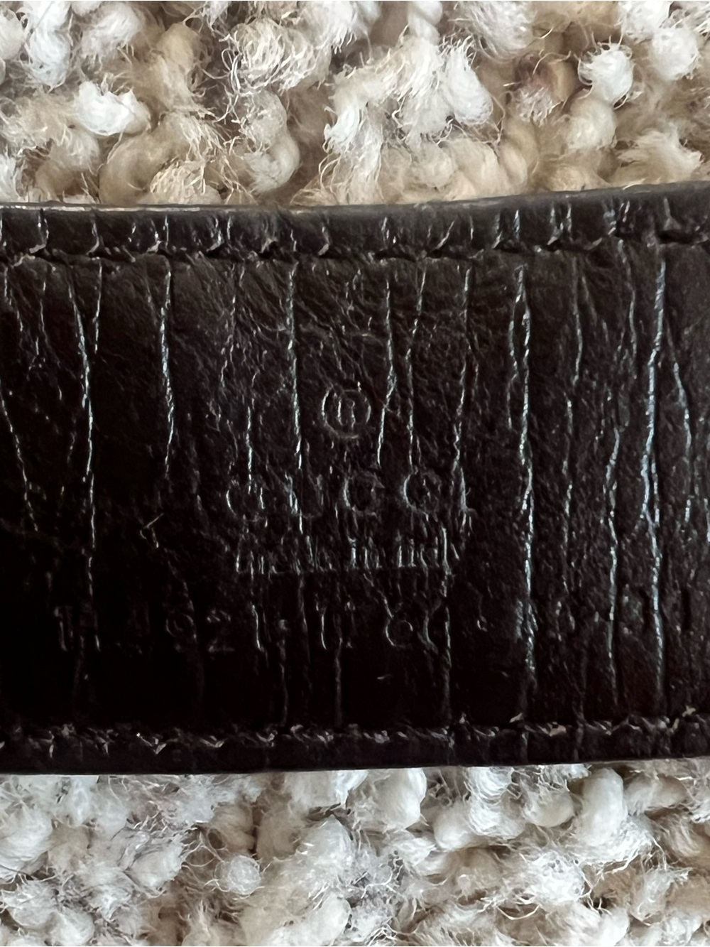 Vintage GUCCI belt with monogram and silver buckle - Picture 8 of 8